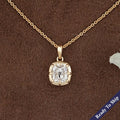 Old Mine Cushion Diamond Solitaire Pendant