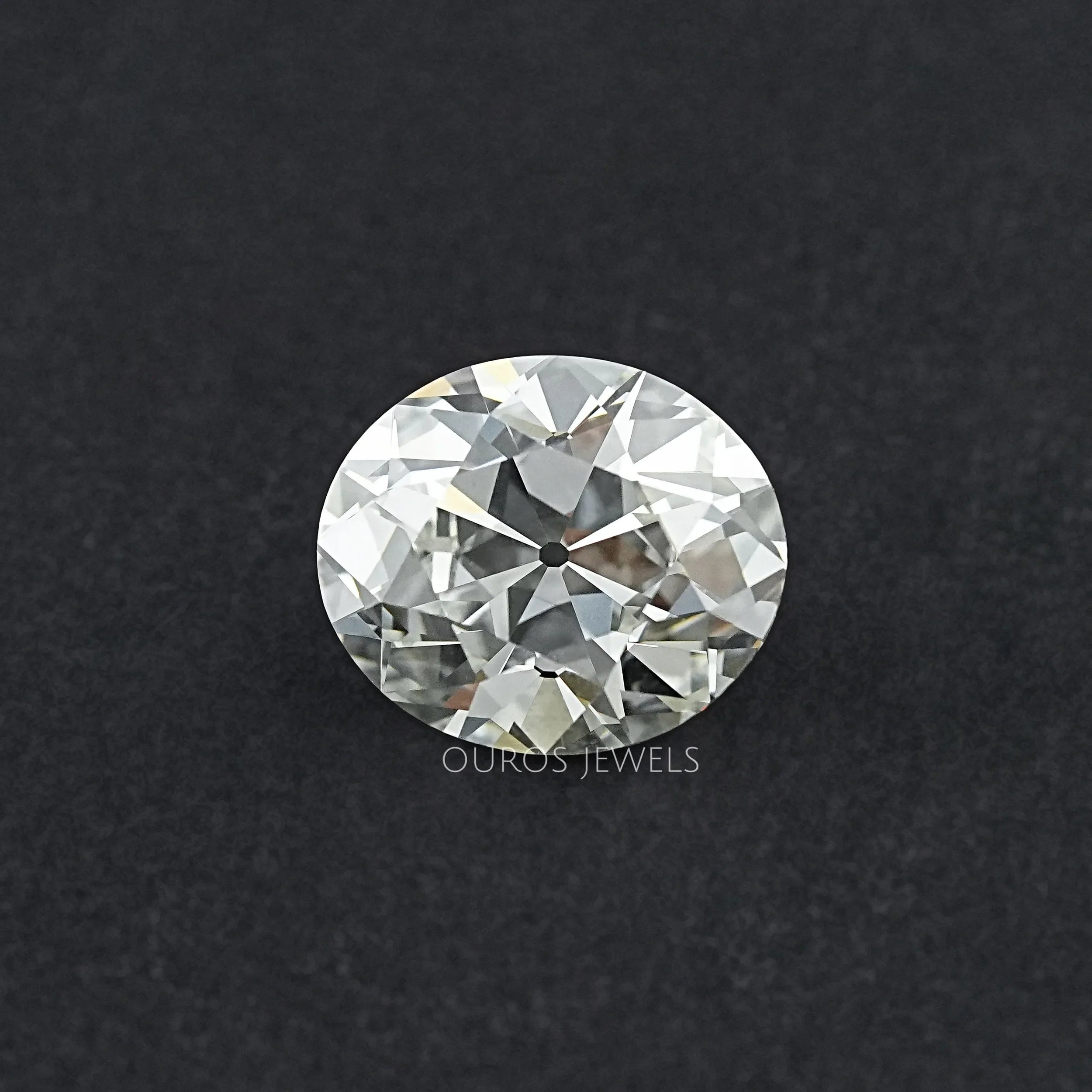 9.10 CT Old Mine Oval Cut Lab Grown Diamond