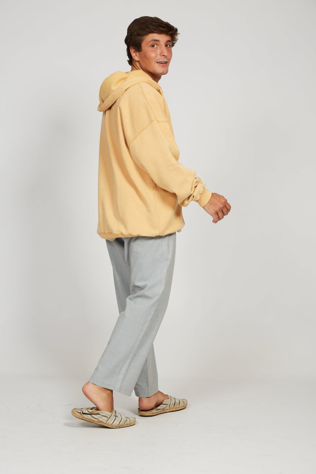 Pantalón de lino azul