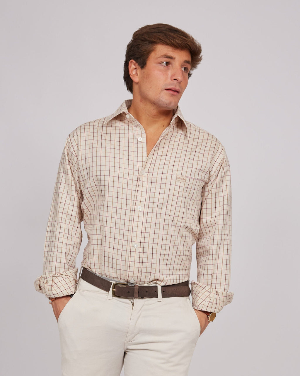 Camisa de Cuadros Oxford Wine