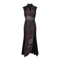 Ombre Brown Snack & Orchid Qipao