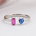 Open Cuff Lab Gemstone Ring