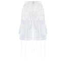 Organza White Shorts
