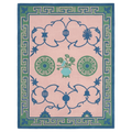 Ornate Floral Medallion Hand Tufted Rug