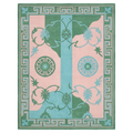 Ornate Garden Scroll Hand Tufted Wool Rug