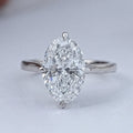 3 Carat Oval Hidden Halo Engagement Ring