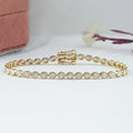 East West Oval Lab Diamond Tennis Bracelet