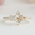 Open Cuff Styles  Oval Cut Lab Grown Diamond Ring