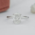 IGI Certified Oval Cut Solitaire Engagement Ring