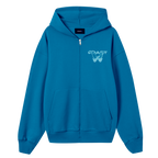Blue Half Tone Zipper