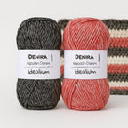 Ovillo Idealium Denira - Algodón 50g, jaspeado efecto denim