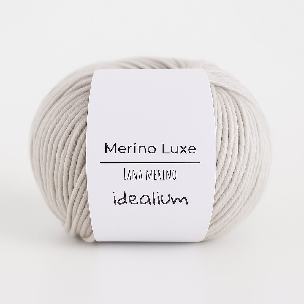 Ovillo Idealium Merino Luxe – Lana merino premium 50 g, prendas cálidas