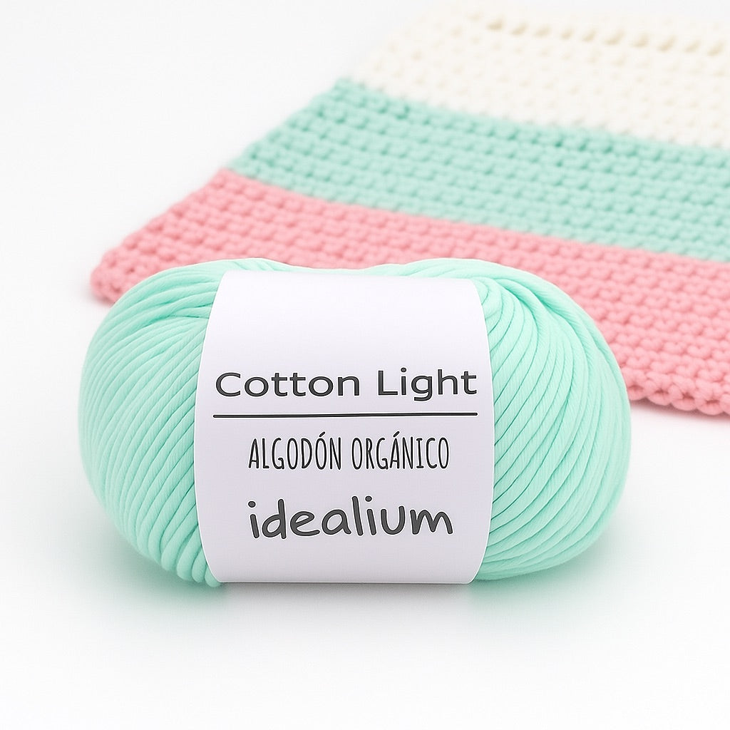 Ovillo Idealium Cotton Light – Algodón 50 g, prendas frescas