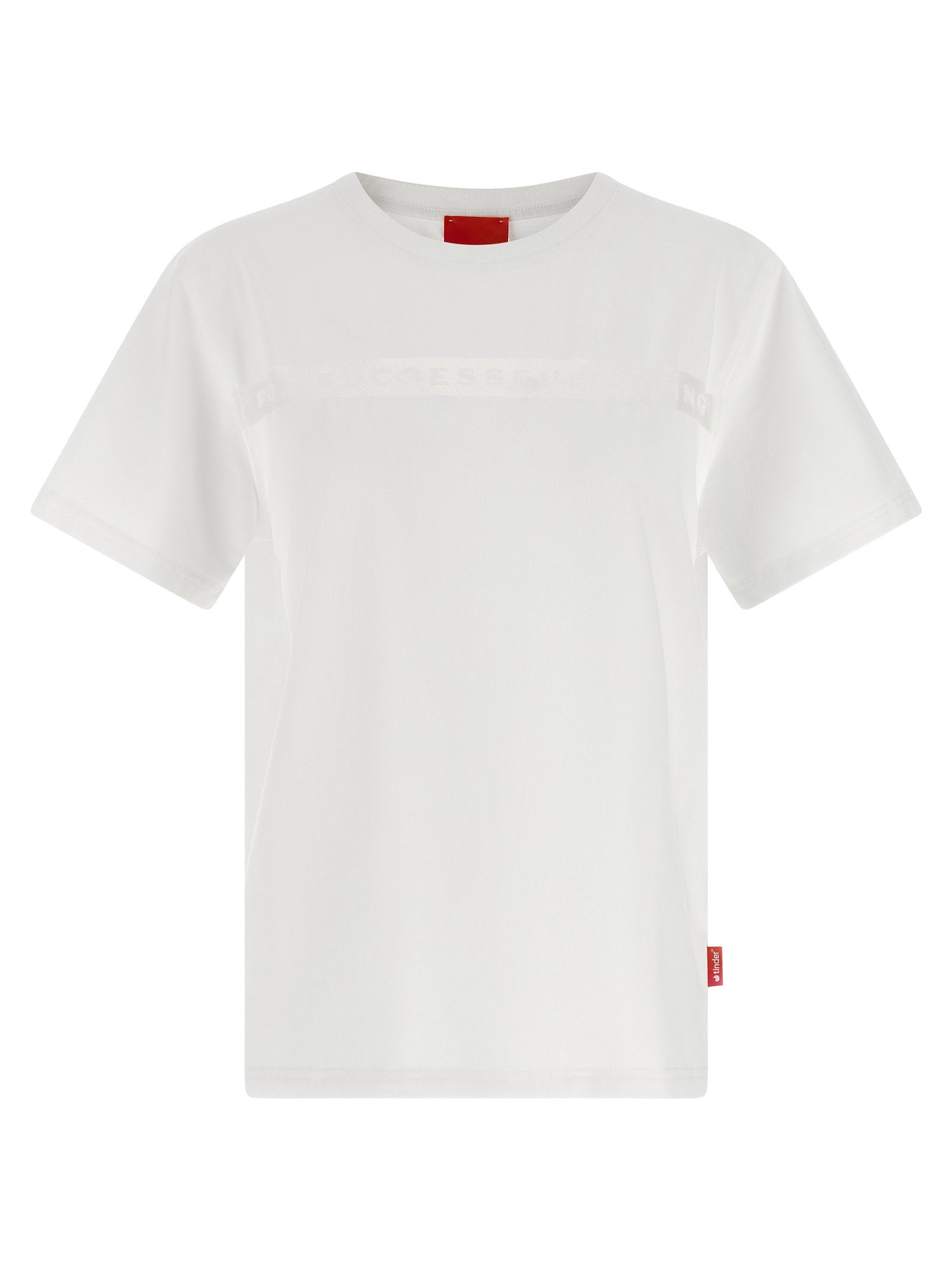Diesel Semi-Transparent Devoré Print T-shirt — White