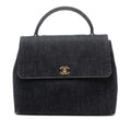 CC Denim Kelly Top Handle Bag