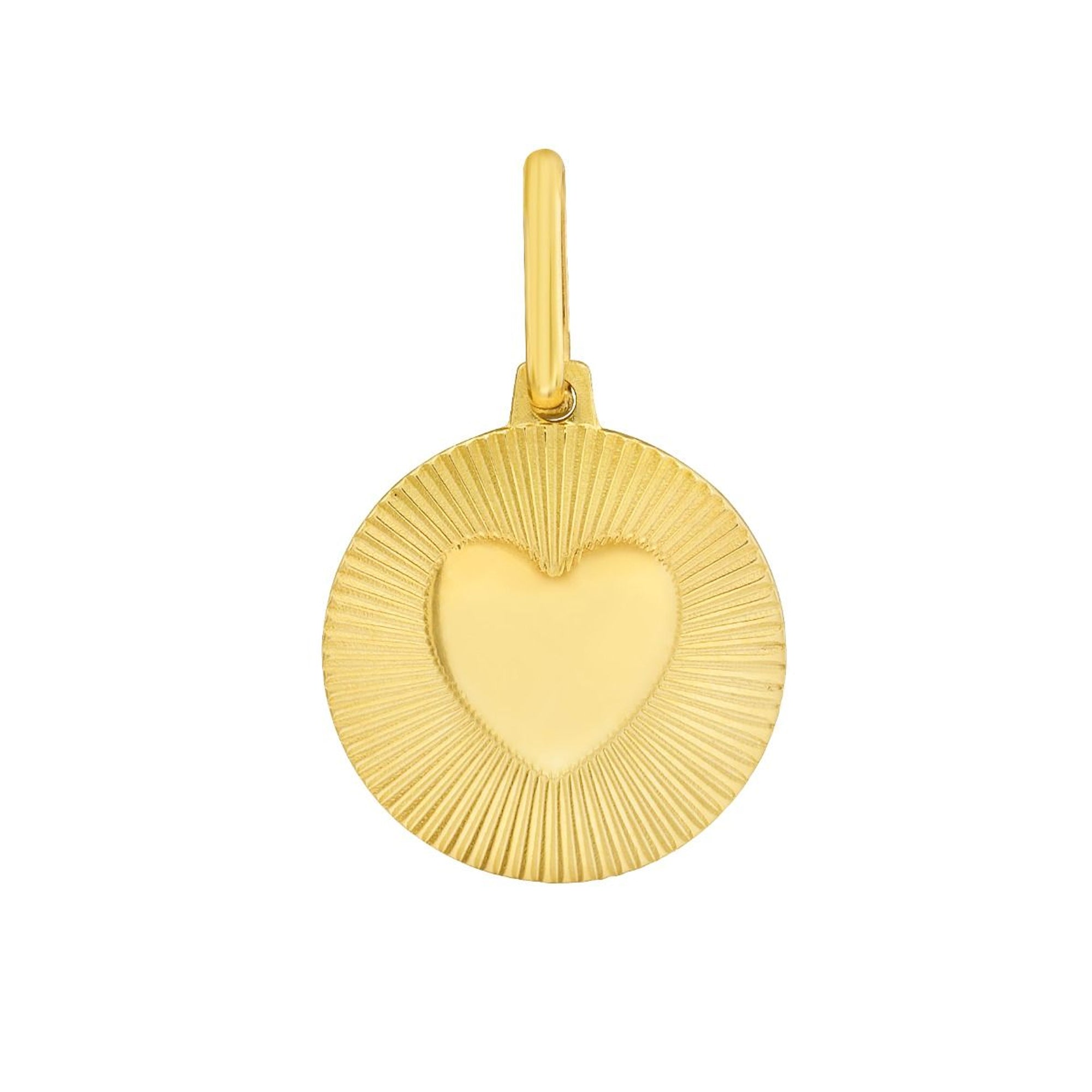 Radiating Heart Charm