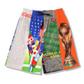 Pleasures World Cup Wide Shorts