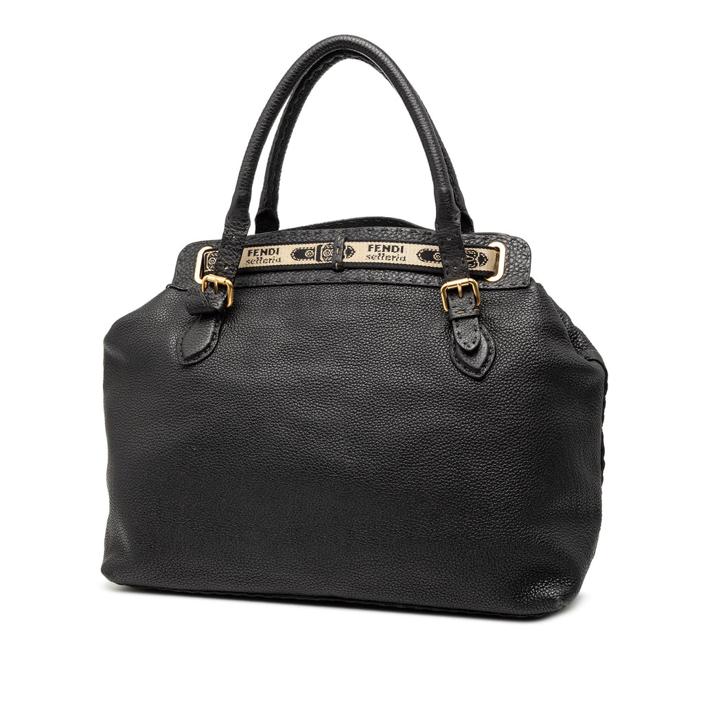 Large Leather Selleria Villa Borghese Tote