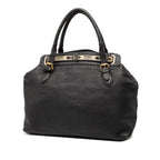 Large Leather Selleria Villa Borghese Tote