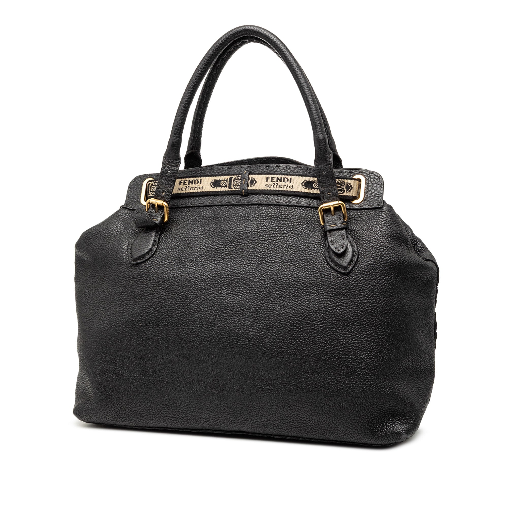 Large Leather Selleria Villa Borghese Tote