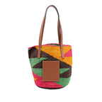 Paulas Ibiza Multicolor Straw Shigra Basket Tote
