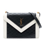Bicolor Quilted Lambskin Gaby Crossbody