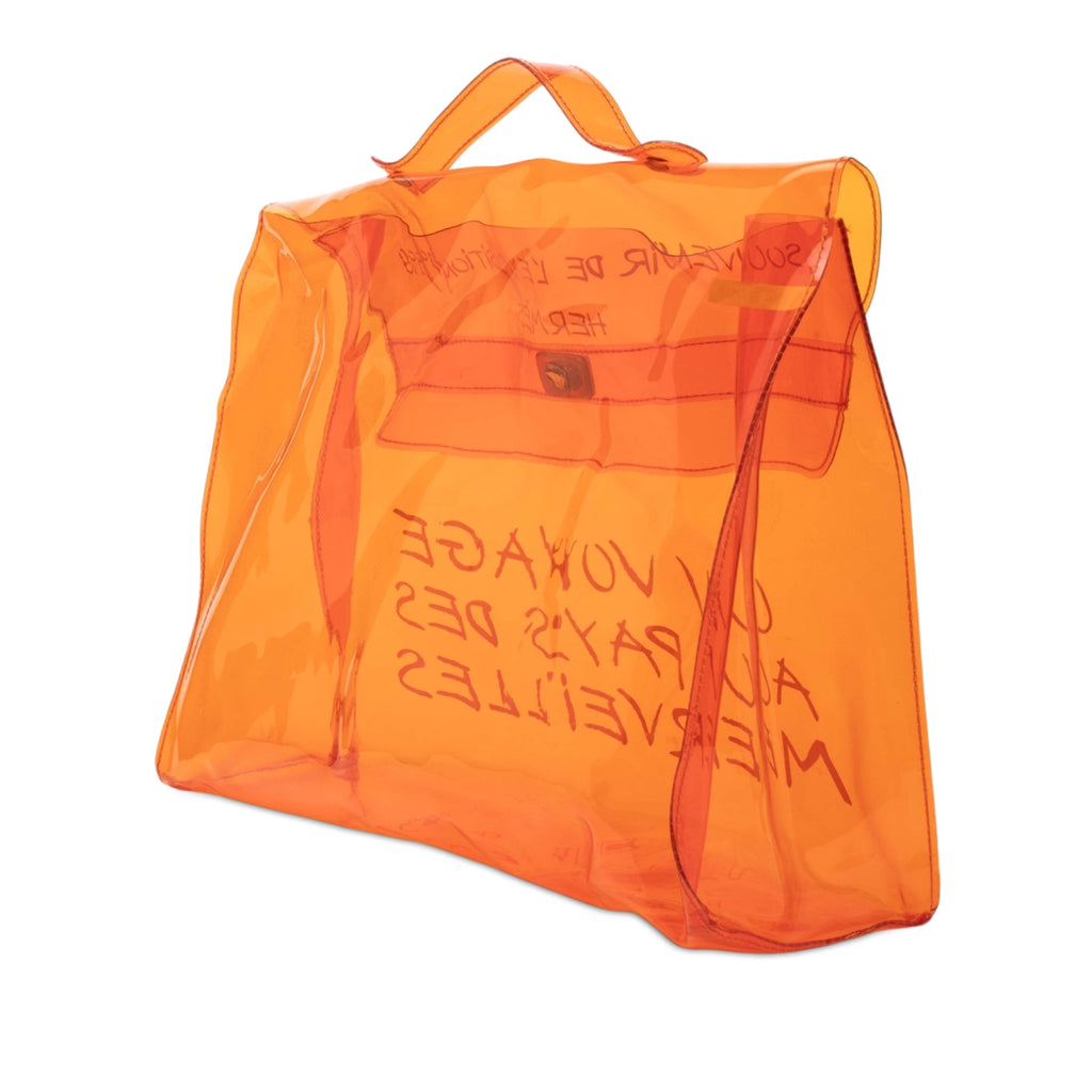 Vinyl Souvenir De L Exposition Kelly Handbag