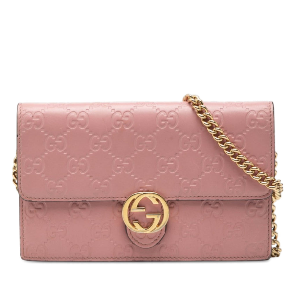Guccissima Interlocking G Wallet on Chain