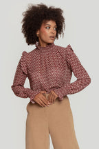 BLUSA  ESTAMPADA