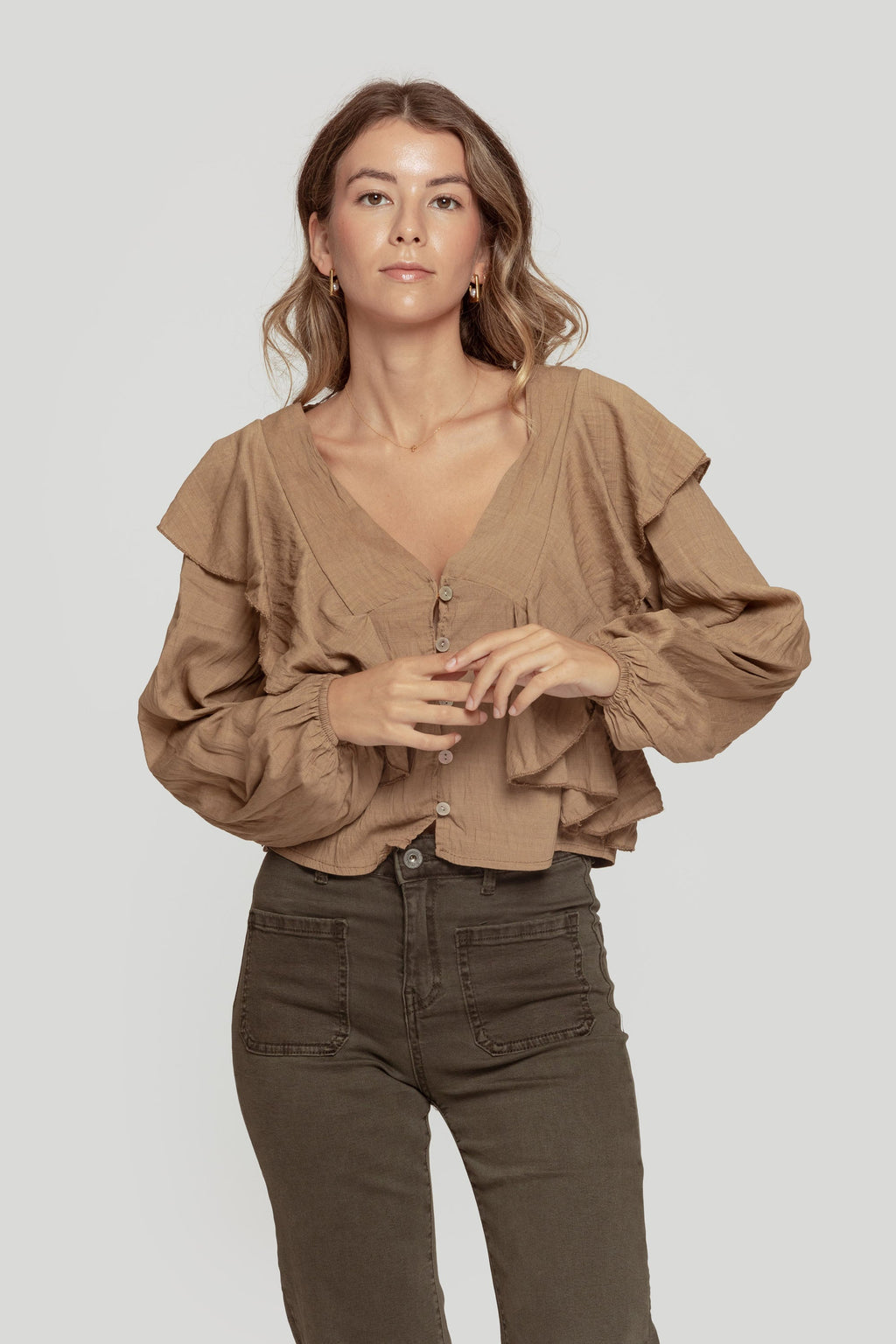 BLUSA  VOLANTES