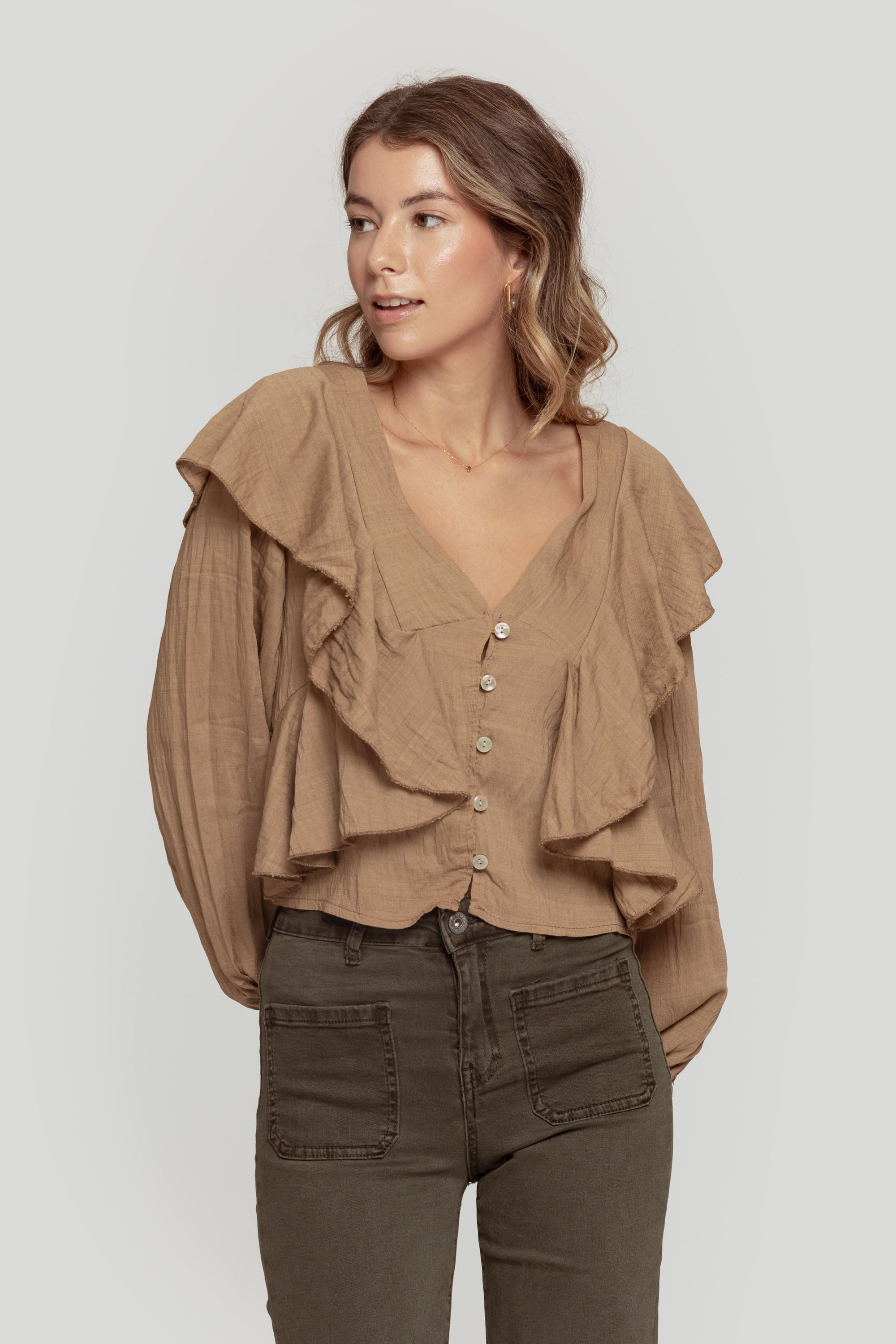 BLUSA  VOLANTES