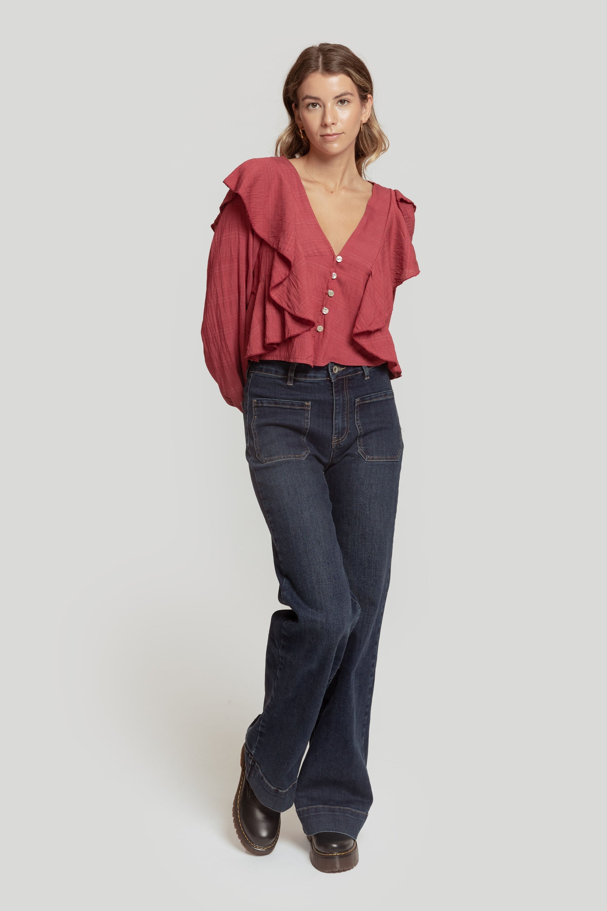 BLUSA  VOLANTES