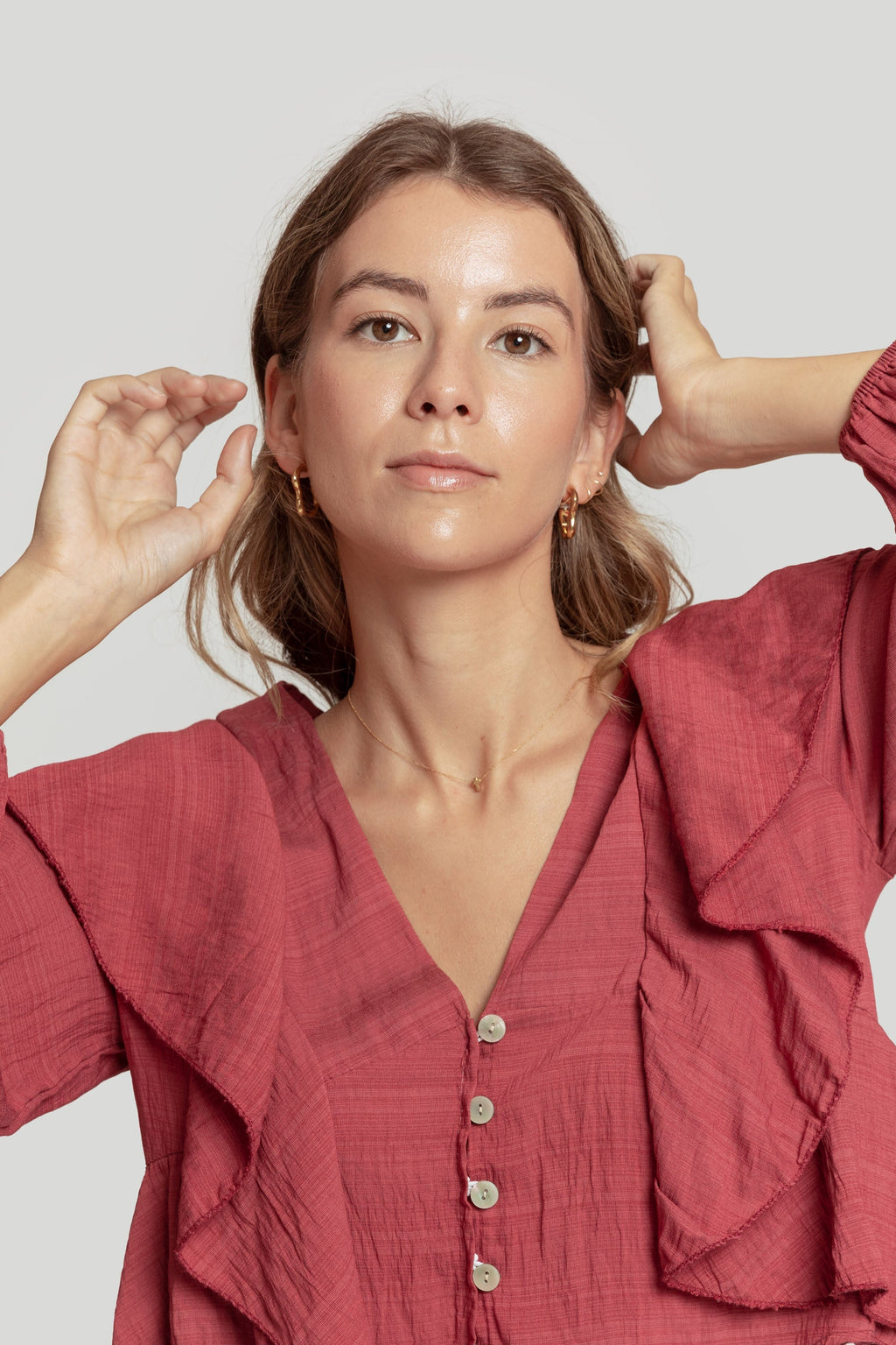 BLUSA  VOLANTES
