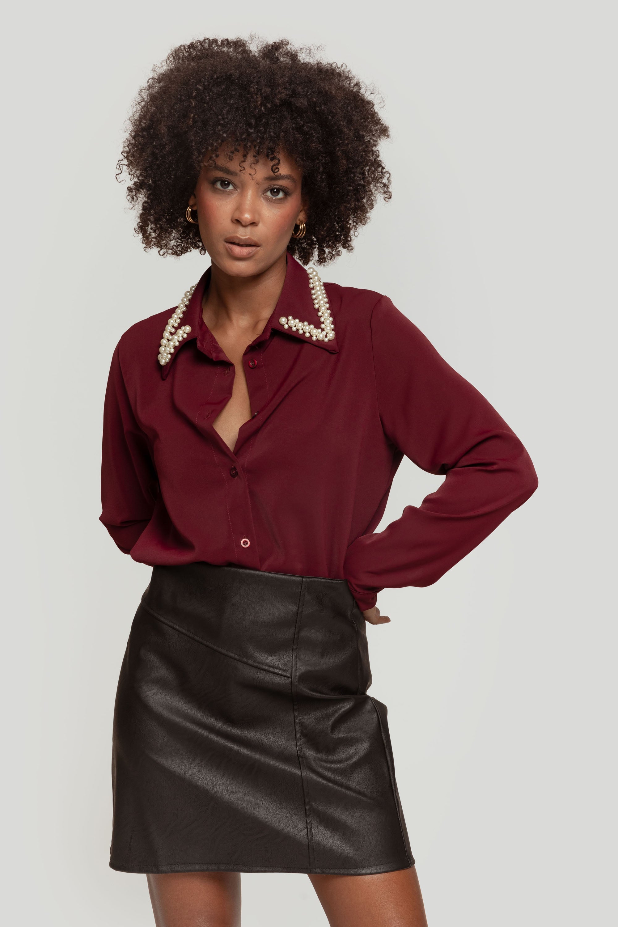 CAMISA  PERLAS