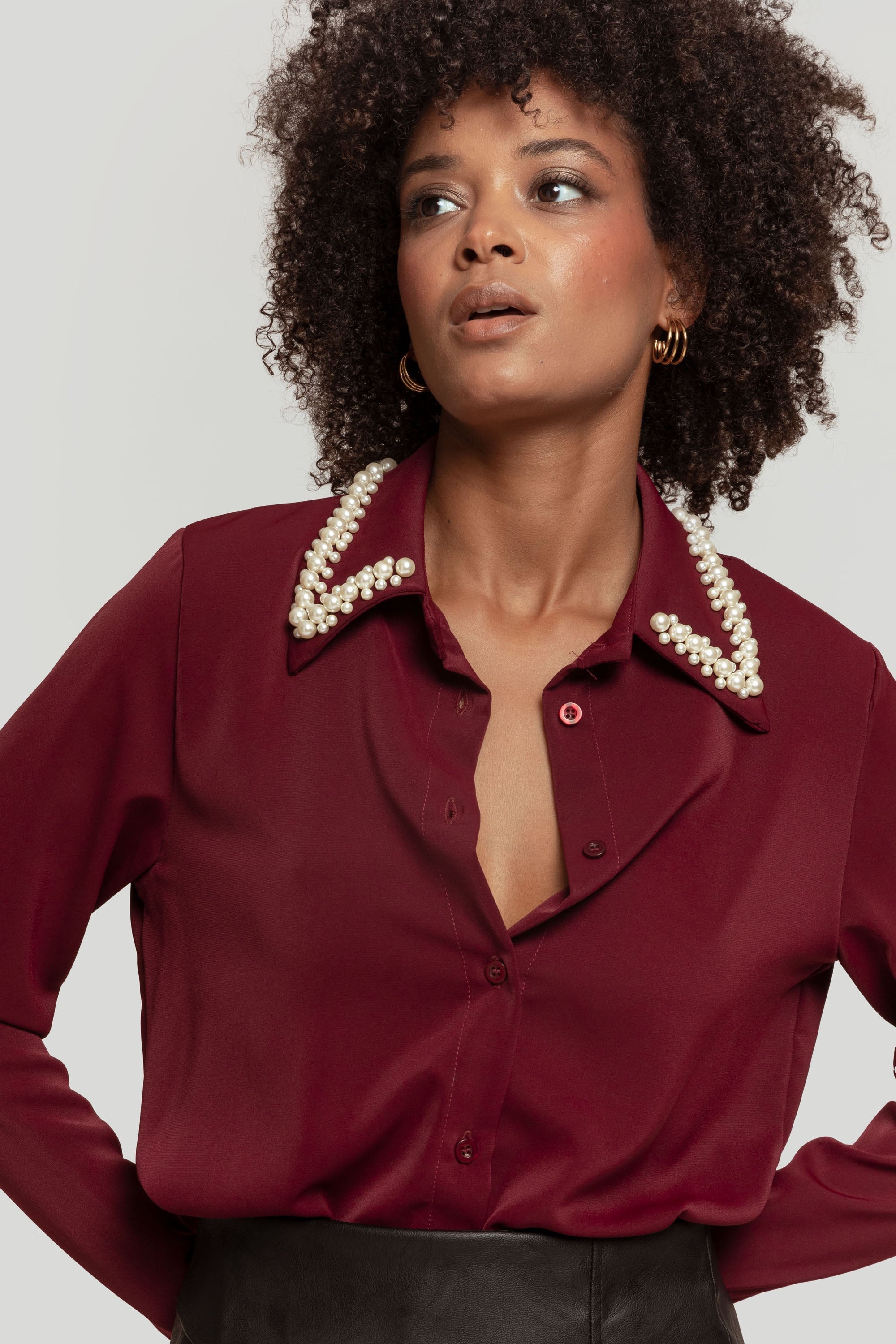 CAMISA  PERLAS