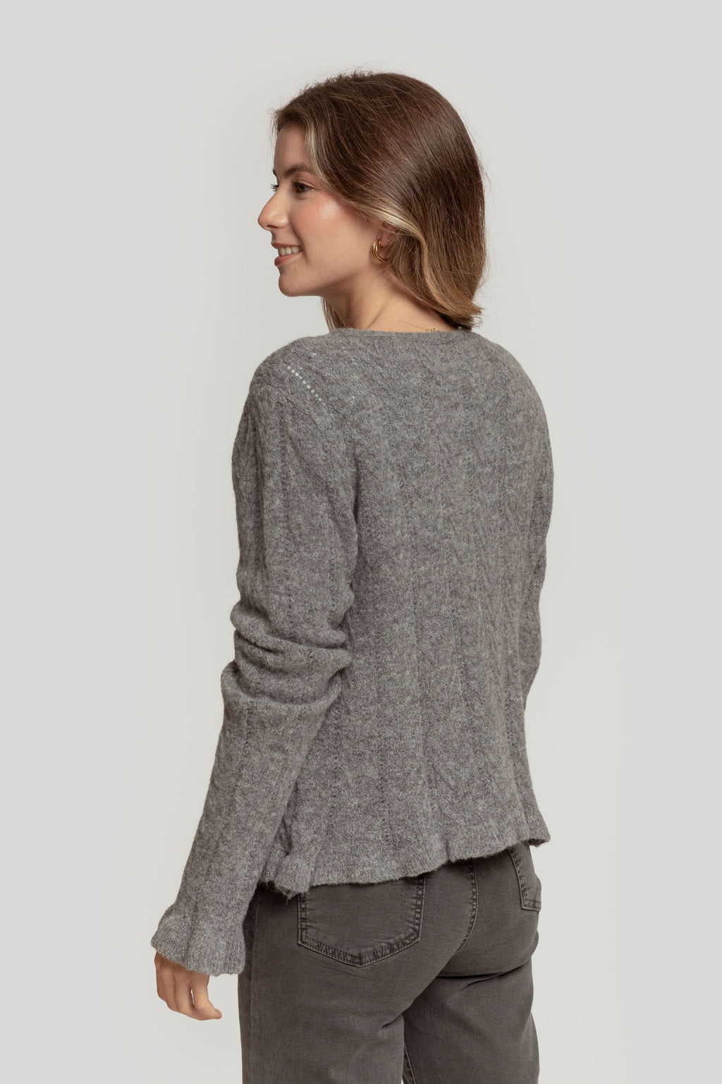 CARDIGAN  RUFFLE