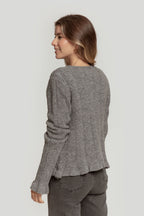 CARDIGAN  RUFFLE