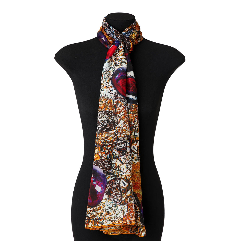 Habotai Silk Scarf Corazón de Granada
