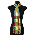 Gaudí inspired Silk Scarf La Mirada