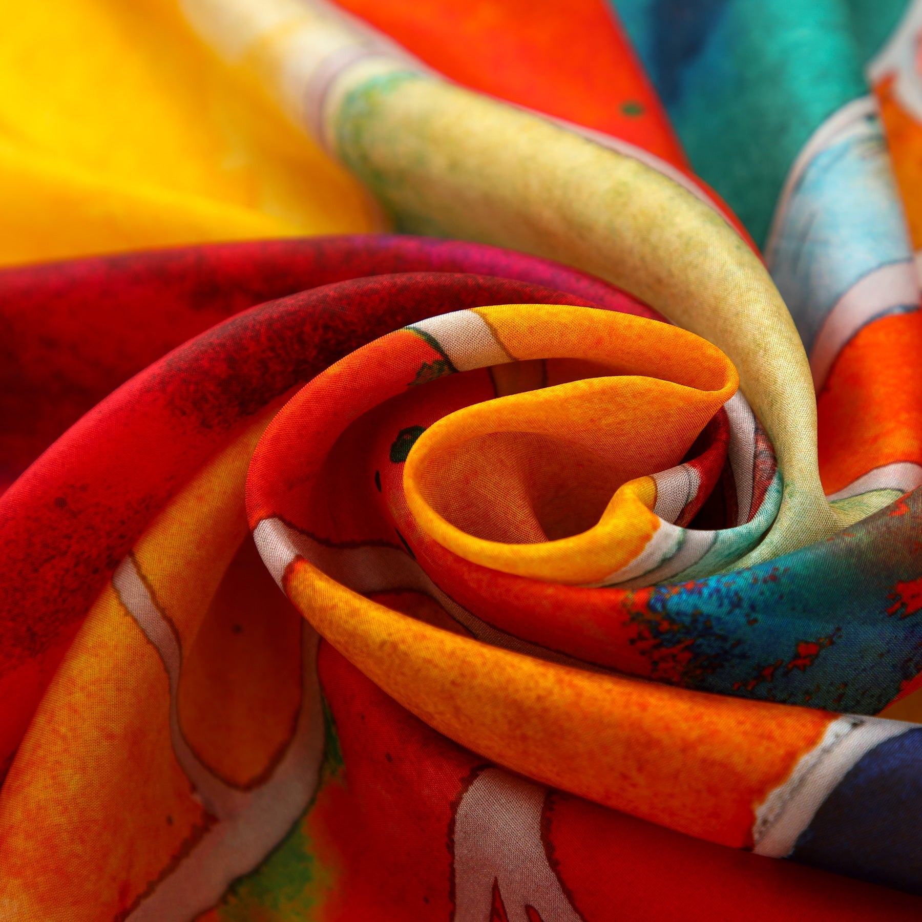 Multicolor Silk Shawl for Women