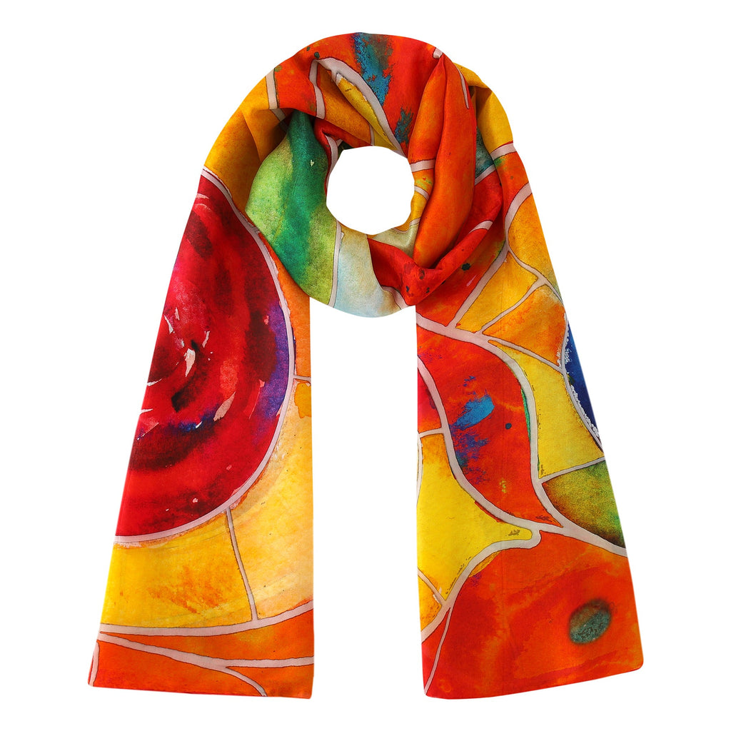 Multicolor Silk Shawl for Women