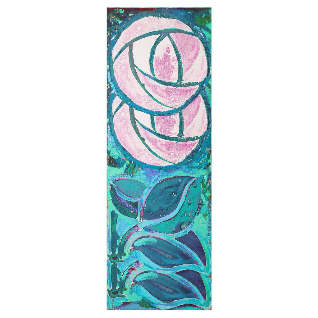Silk Shawl for Women Rosas Verdes