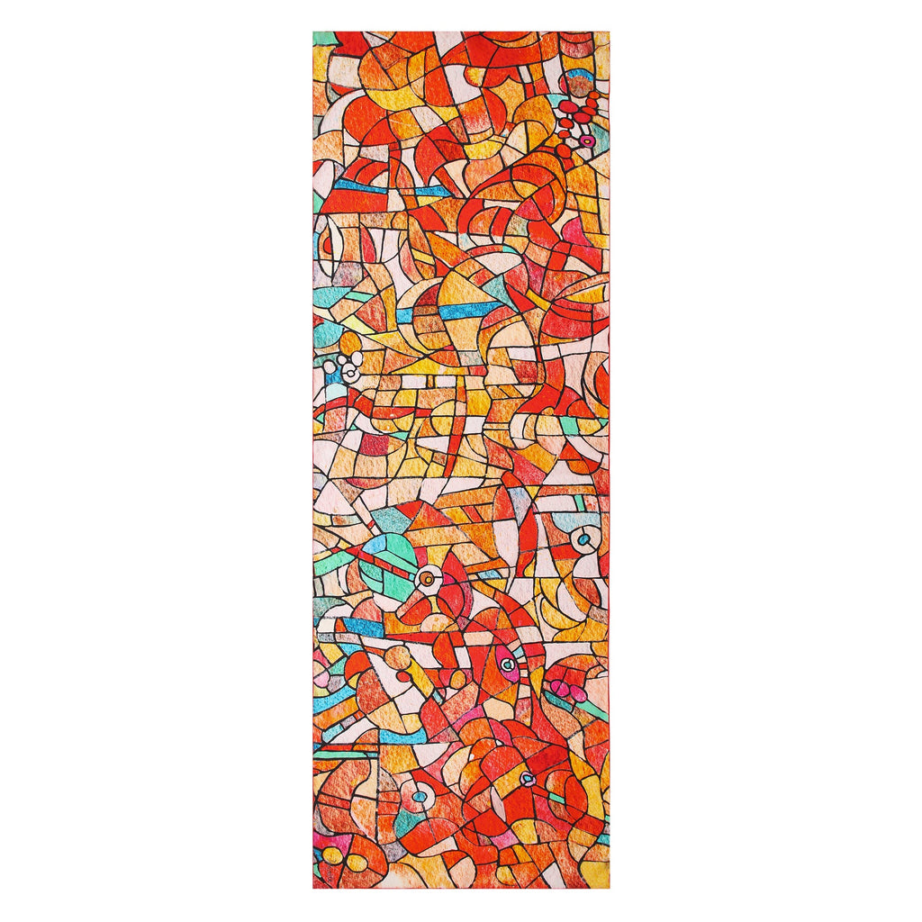 Artistic Silk Scarf Vitrales de Luz