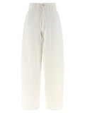 Lemaire Wide-Leg Cotton Denim Jeans — White