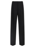 Elisabetta Franchi Fluid Cady Trousers — Black