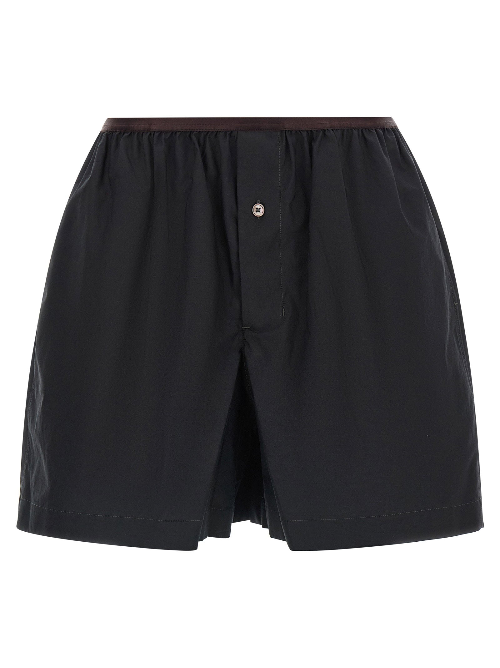 Lemaire Lightweight Cotton Shorts — Black