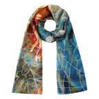 Artisan Silk Scarf Estrellas del Templo