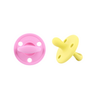 Kit 2 Chupetes Clásicos para Bebé Rosa Chicle y Amarillo | Silicona Orgánica Nenina & Co