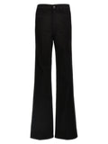 Tom Ford Stretch Twill Wide Flare Jeans — Black