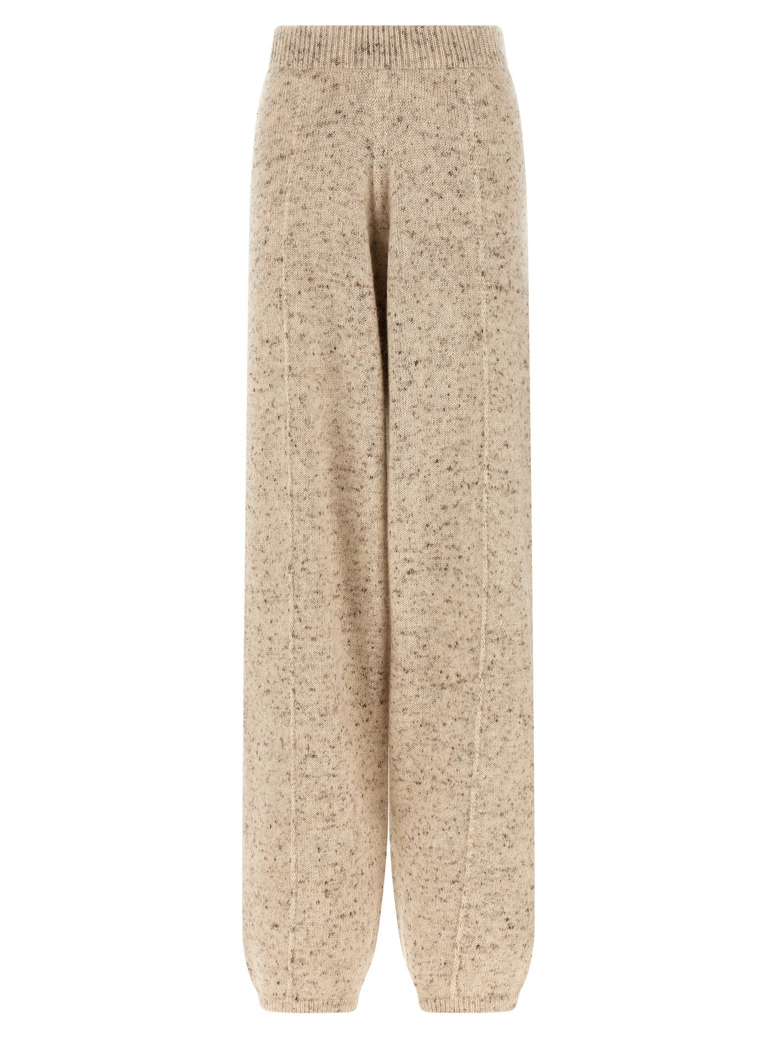 Fabiana Filippi Buttoned Yarn Trousers — Beige